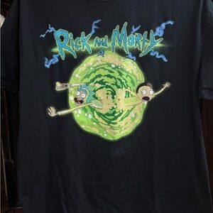 Rick and Morty Black Graphic Tee